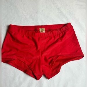 True Craft red boy cut bathing suit bottom